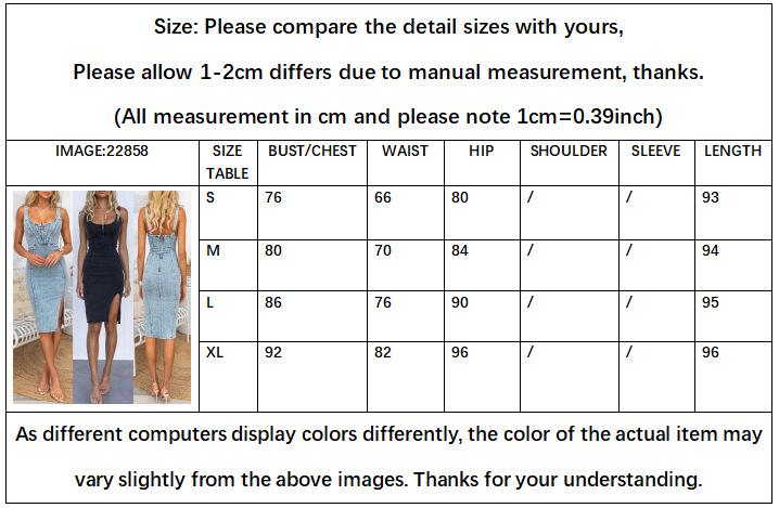Cross-border Amazon Independent Station U-neck Sling Distressed Casual Style Denim Dress