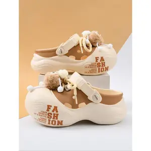 Cute Style Slippers, Indoor Outdoor Fashion Thick Sole Slipper, Stylish Versatile Design for Daily Wear & Walking