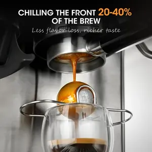 Espresso cooling ball, brewing and cooling tools,  stainless steel frozen coffee ice stone, espresso accessories,chiller, birthday, Valentine's Day, gift for family and friends