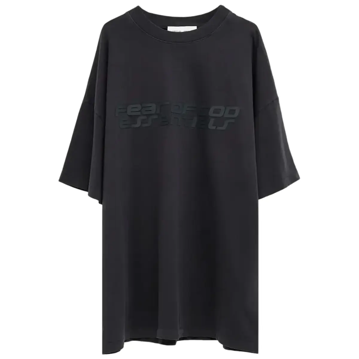 Fear of God Essentials 90's Short Sleeve Tee Vintage Black/Black Men's Fashion T-shirt New