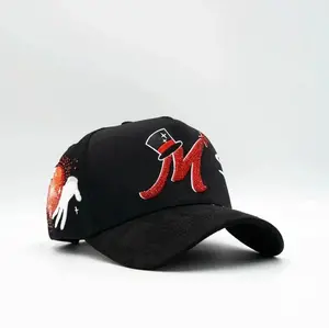 ThirtyOne Hats El Mago Red Edition Premium Embroidered Snapback Cap Unisex Adjustable Magic Series Streetwear Hat with Red & White Embroidery