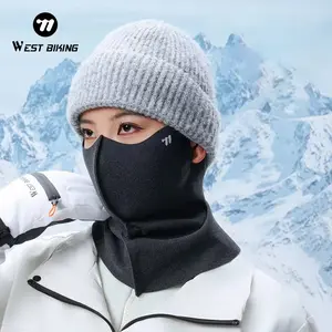 WEST BIKING Autumn and Winter 2-in-1 Face Mask. Men Women Sports Cycling Scarf Windproof Neck Warm Mask