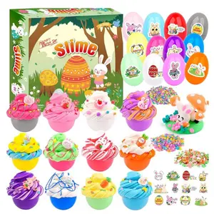 12-Pack Easter Egg Slime Kit – Colorful, Scented, Stretchy Slime for Kids – Easter Basket Stuffers, Egg Hunt Prizes, Party Favors & Holiday Fun