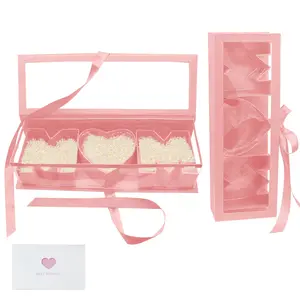 2pcs Mother's Day Flower Box with Mom Letter Shaped Fillable Mom Floral Gift Packaging for Arrangement for Mother's Day, Birthday Gift