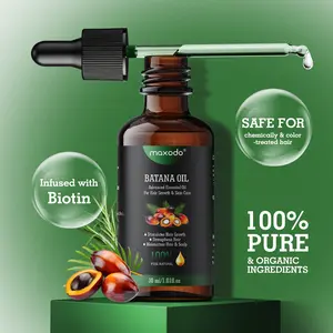 Maxodo Batana Oil Hair Treatment - Natural Haircare Scalp Serum, Lightweight Daily Hair Oil to Moisturize, Boost Shine, Softness & Hydrate | Biotin & Botanical Blend,summervibes