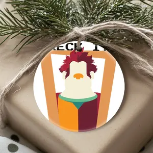 Christmas Ornaments Shank Wreck It Ralph Wreck It Holiday Family Decor Gift For Friends New Year X-Mas Tree Circle Acrylic