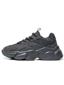 1 Pair Multi-color Trendy Chunky Sneakers - Mesh + Suede Stitching Upper + Chunky Sole Design, For Daily Styling & Casual Outfits, Trendy & Versatile, Comfortable Chunky Sole