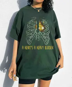 Calcifer A heart's A Heavy Burden T-shirt,Sophie quote shirt, howl's moving castle shirt, Ghibli studio shirt Top Womenswear Streetwear Summer