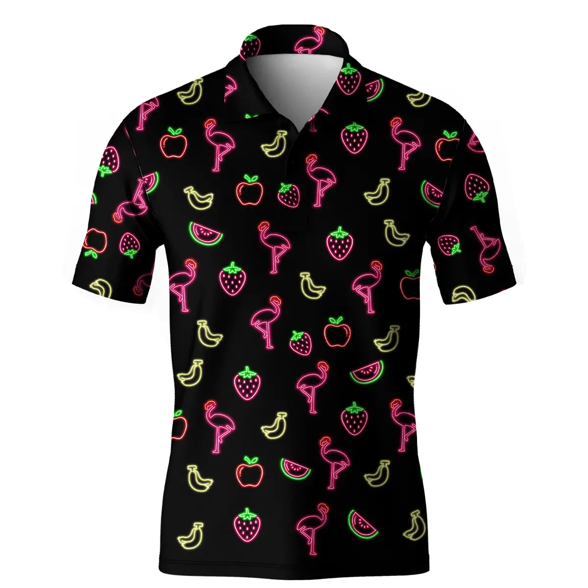 The Neon Flamingo | Short Sleeve Golf Polo