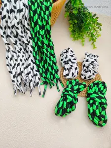 2 Pairs (4pcs) Fashion Dual-Color V-Shaped Laces, Unisex Sports Casual Shoe Laces, Canvas Shoes, Sweatpants Drawstrings, Hat Ropes, DIY Decorative Ropes