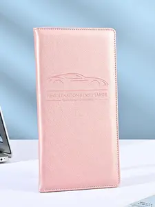 2026 New Luxury Leather Car License Holder, Waterproof PU Leather Document Bag, Durable Car File Case, High Aesthetic Protection Wallet, Passport Cover, Travel Document Holder