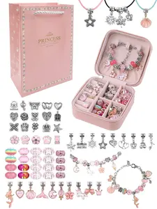 Princess Themed Beads & Charms & Accessories Set, Jewelry Making Kit for Bracelet Necklace Earrings, Fashion Accessories for Women & Girls, DIY with Charms
