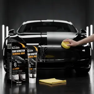Scratch Remover High Gloss Car Polish Wax Instant Scratch Fix Hydrophobic Paint Protection Durable Long-Lasting Easy Application