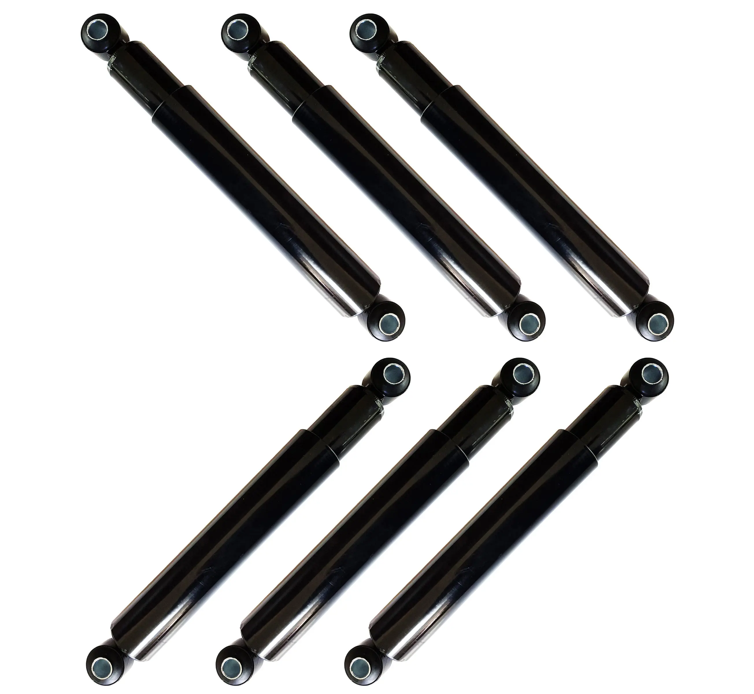 TORQUE Heavy Duty Shock Absorber Replacement Kit (6-Pack, TR83125) - Automotive Suspension Support for Ford F,FT,B, Mack CH,CL,CX, SAF HOLLAND AR-75,85,95,120,125 Trucks (Replaces Gabriel 83125, Monroe 66614) [Bore Size, Extended Length Specs Included]