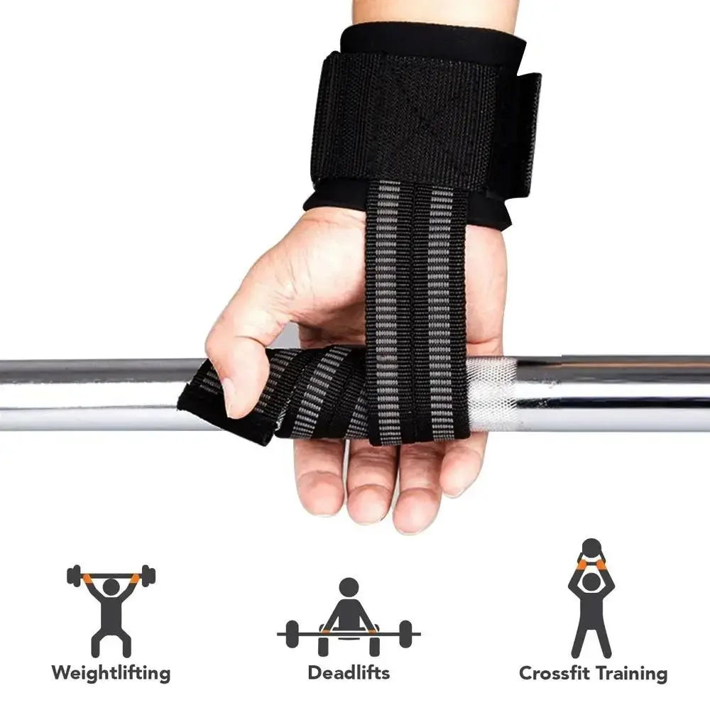 Fitness Wrist Support, 1 Pair Non-slip Adjustable Wrist Strap, Workout Straps, Sports Wristband For Strength Training, Workout Accessories, Athletic Accessory