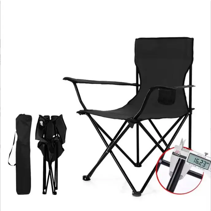 Modern Carbon Steel Lightweight Collapsible Chair for Beach Outdoor Camping Hiking Navy Blue Red Army Green Pink Black Portable Foldable Durable Frame