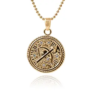 Sagittarius Zodiac Coin Necklace