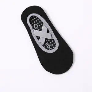 5-pack Grips Socks for Women - Breathable, Crew Non Slip Women for Barre, Yoga, Pilates, Gifts for Her (One Size, Open Top Pink/Grey/Purple/Black/light green)