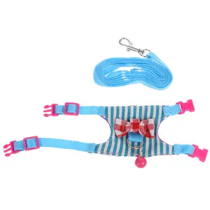 Adjustable Bow Rabbit Harness Vest Leash Rope Mouse Baby Bunny Squirrel Hamster Adjustable Bow Rabbit Harness Vest Leash Rope Mouse Baby Bunny Squirrel Hamster