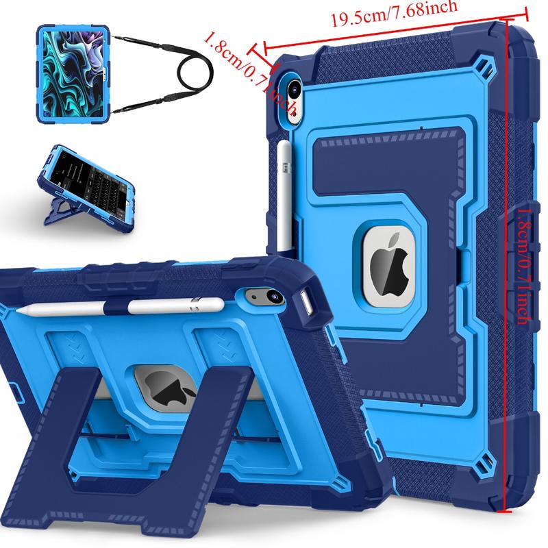 For iPad A16 11th 2025 Case, Tablet Casing, Rugged Shockproof Cover with Handle Stand, Soft Child-Safe Material, Fits 10th and 10.2 9th 8th 7th Tablets