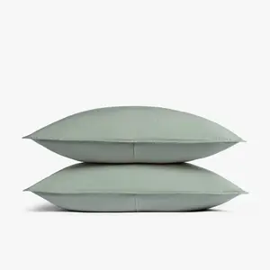 Standard Casual Organic Cotton Sham Set Jade - Parachute