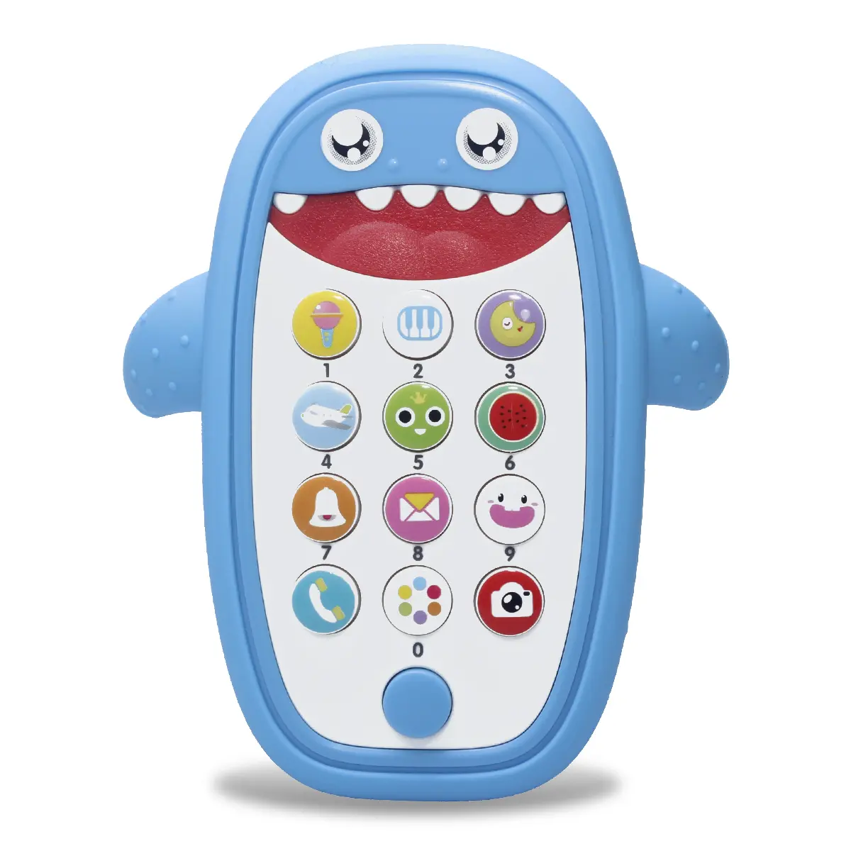 Baby Phone Toy for Learning and Play Early Education telephone with silicone Teether Music Lights Help Learn Basic Knowledge for 1 2 year old Kids