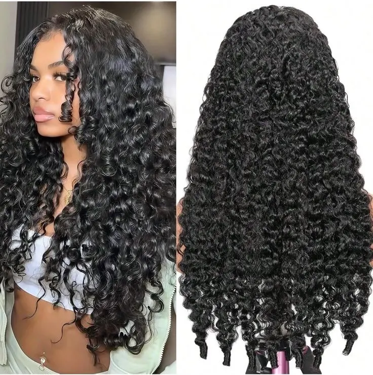 Burmese Curly Wig Human Hair with Spiral Curls End 12A Raw 13x6 Lace Closure Wigs Human Hair for Women 28 inch Wear and Go Glueless Wigs Human Hair Pre Plucked Triple Lifespan