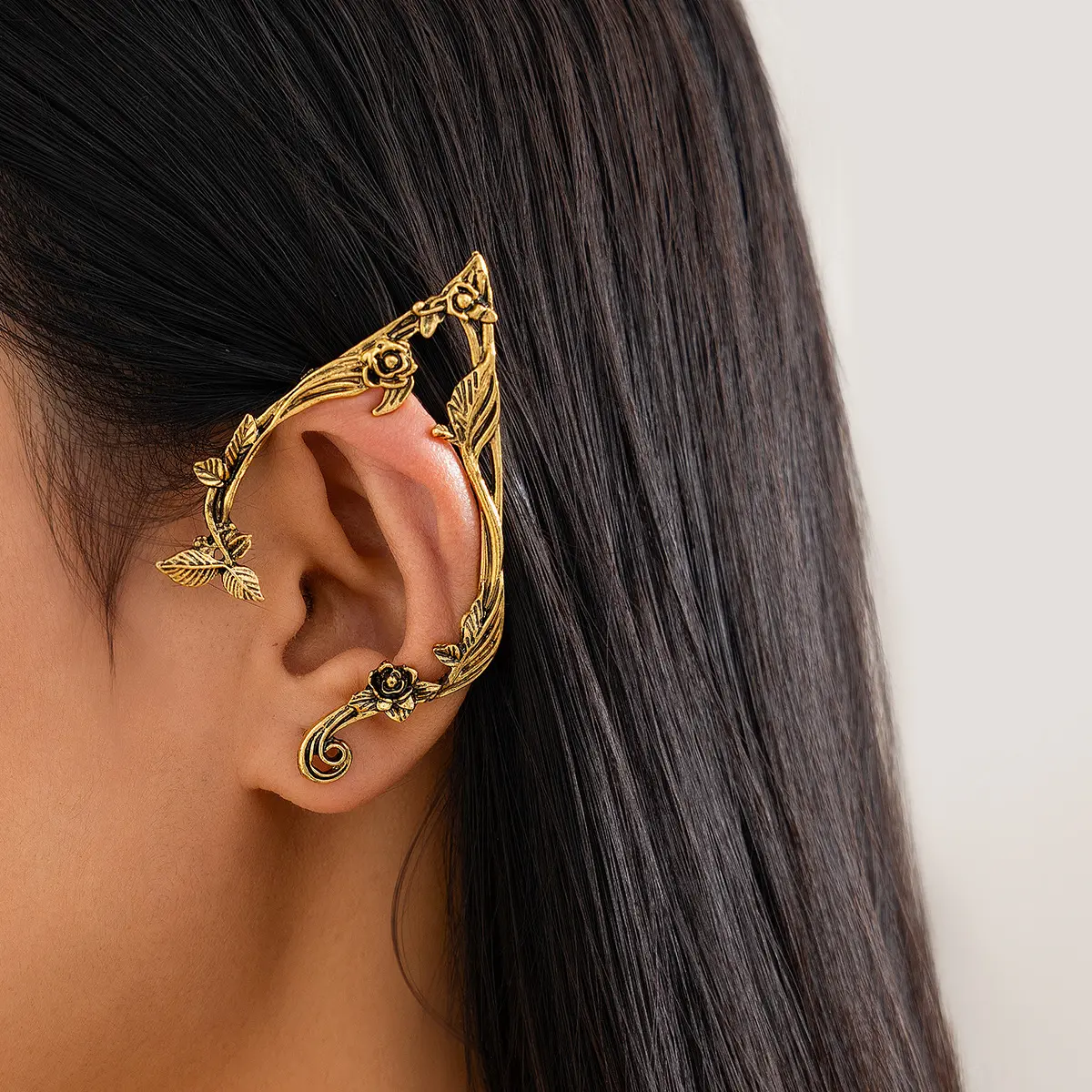 01 Ancient Gold Earrings (pair) 3343