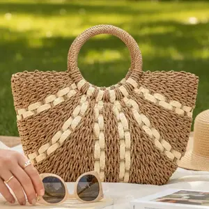 Round Top Woven Bag