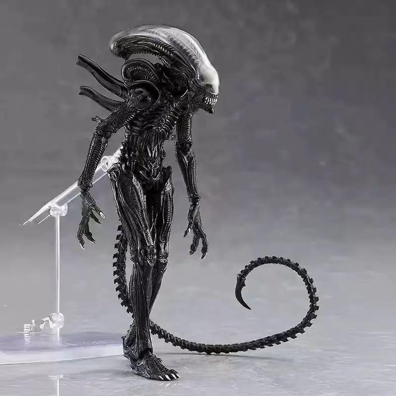 Figma Sp-108 Alien Figure, Articulating Figurines, Ryoichi Ikegami Version Collectible Model, Poseable Handheld Toy, Anime Character Display Piece