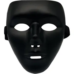 Halloween Fancy Dress Masks for Kids & Adults,Full Face Anonymous Street Dance Ghost Step Cosplay Masquerade Mask Black Prop Party Favor Party Supplies