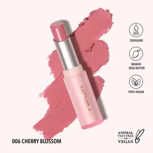 MOIRA | Signature Lipstick (006, Cherry Blossom) | Creamy Lightweight Lipstick with Glossy Shine, Non-Sticky Finish | Infused with Mango Butter & Squalane for Hydrating Comfort