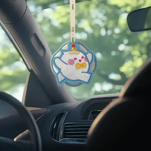 SONG CHAO Embroidered Sachet Car Air Freshener Wardrobe Hanging Perfume - Gardenia Blossom 10g [Yami Collab]