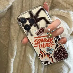 Strange Things Tpu Anti-Drop Transparent Full Cover Phone Case for Samsung S20/s21/s22/fe, Apple iPhone 17/18/pro Max/XS Max, Birthday Gift
