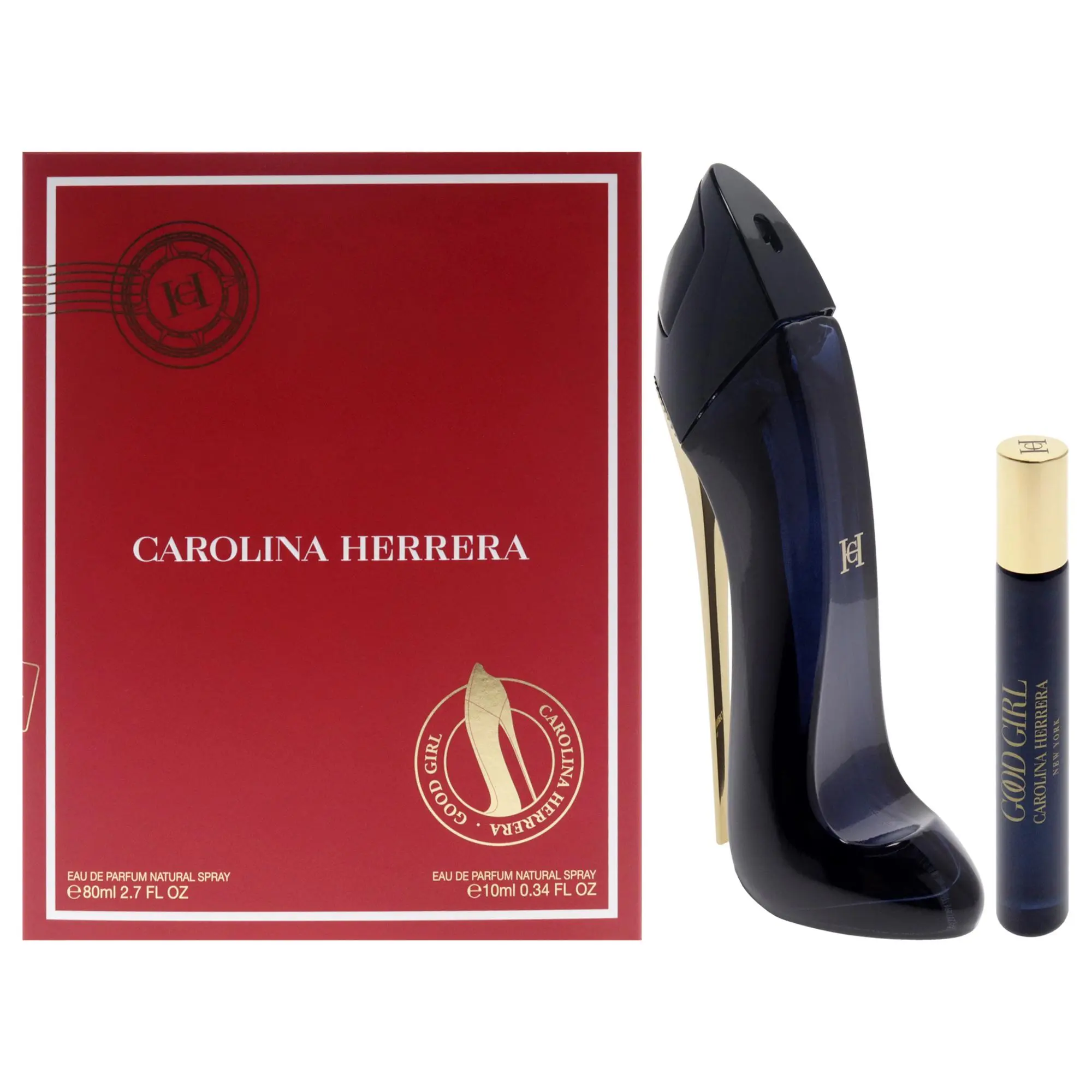 Women's Refined Good Girl by Carolina Herrera 2-Pc Fragrance Gift Set - 2.7oz Spray-On EDP, 0.34oz Spray-On EDP (2 Sizes Included), Two Sizes