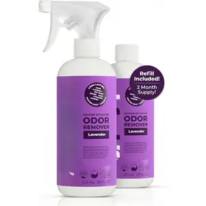 Fabric Freshener , 32oz. 'Lavender' Odor Remover . Shoe Deodorizer, Carpet Deodorizer, Odor Eliminator for  Odors Cleaning Supplies. ProvenSafe(TM) Fabric Freshener for  Gear