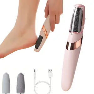 Electric Feet Callus Remover,Portable Electronic Foot File Pedicure Tools,Waterproof Foot Scrubber File,Pedi Foot Care,Hard Cracked Dry Skin Manicure Nail Nail Care Cutics Nail Art,Smooth Pedicure Wand,Rechargeable Pedicure Tools Foot Care Kit,1Pcs