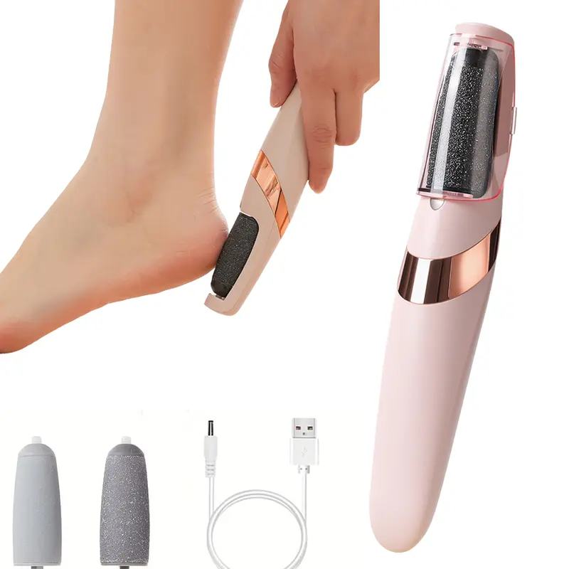 Electric Callus Remover for Feet, Rechargeable and Waterproof Foot File, Portable Pedicure Tool for Hard Cracked Heels and Dry Rough Skin, for Smooth and Soft Feet for Women and Men
