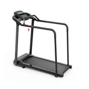 [Fahuac] Walking Pad Treadmill for Seniors - Foldable Design, Long Handrail, 300LB Weight Capacity, Large LED Display