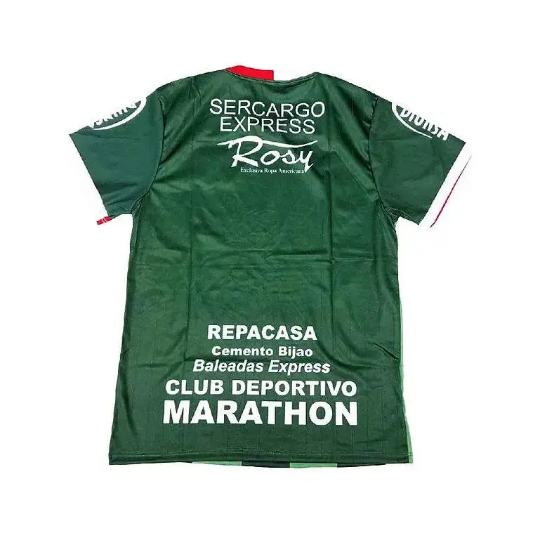 CD Marathon Honduras Soccer Jersey Unisex Green Striped Football Shirt | Vintage Style Latin America Blockcore Tee