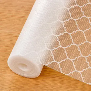 Shelf Liner for Kitchen Cabinets  Non-Adhesive Waterproof Drawer Liner  Durable EVA Material Easy-to-Cut Shelf Paper for Refrigerator Cupboard Dresser with Modern Pattern 17.7"W x 78.7"L