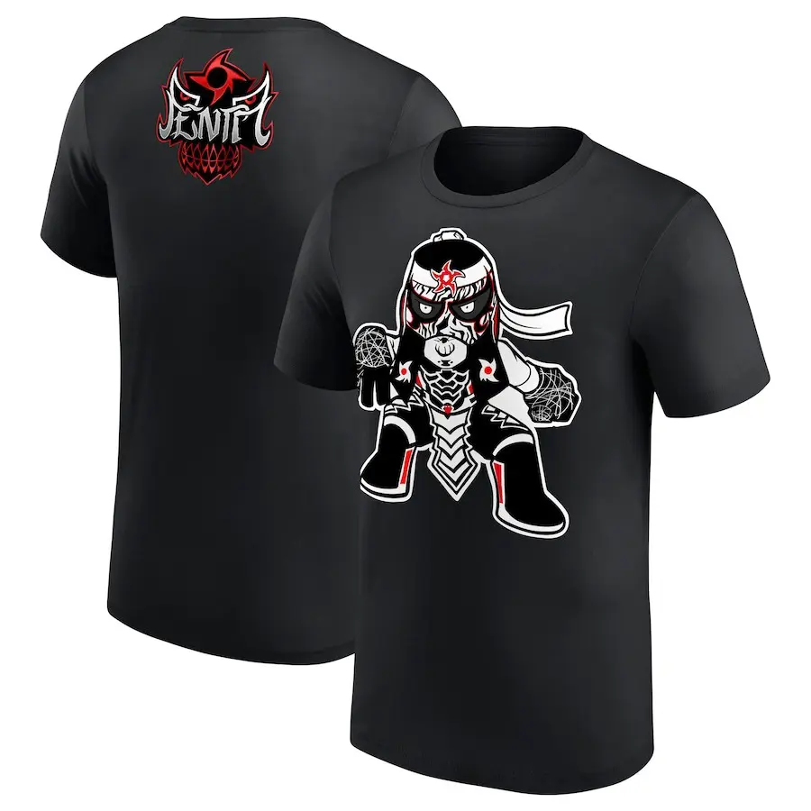 Youth Black Penta Cartoon T-Shirt Professional Wrestler Tee For Man and Woman Unisex T-Shirt, Hoodie, Sweatshirt Menswear Fitted, Both Side