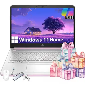 HP 2026 14" Ultra-Light Laptop | Intel Quad-Core | 8GB RAM 128GB UFS | Windows 11 Home | Honey Lavender | Student Business PC With Bundle Accessory