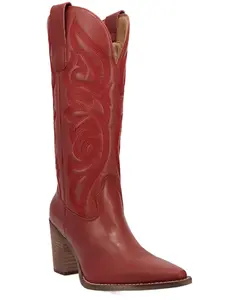 Dingo Women's Women'S Hensley Tall Western Boot Round Toe - Di2246-Red