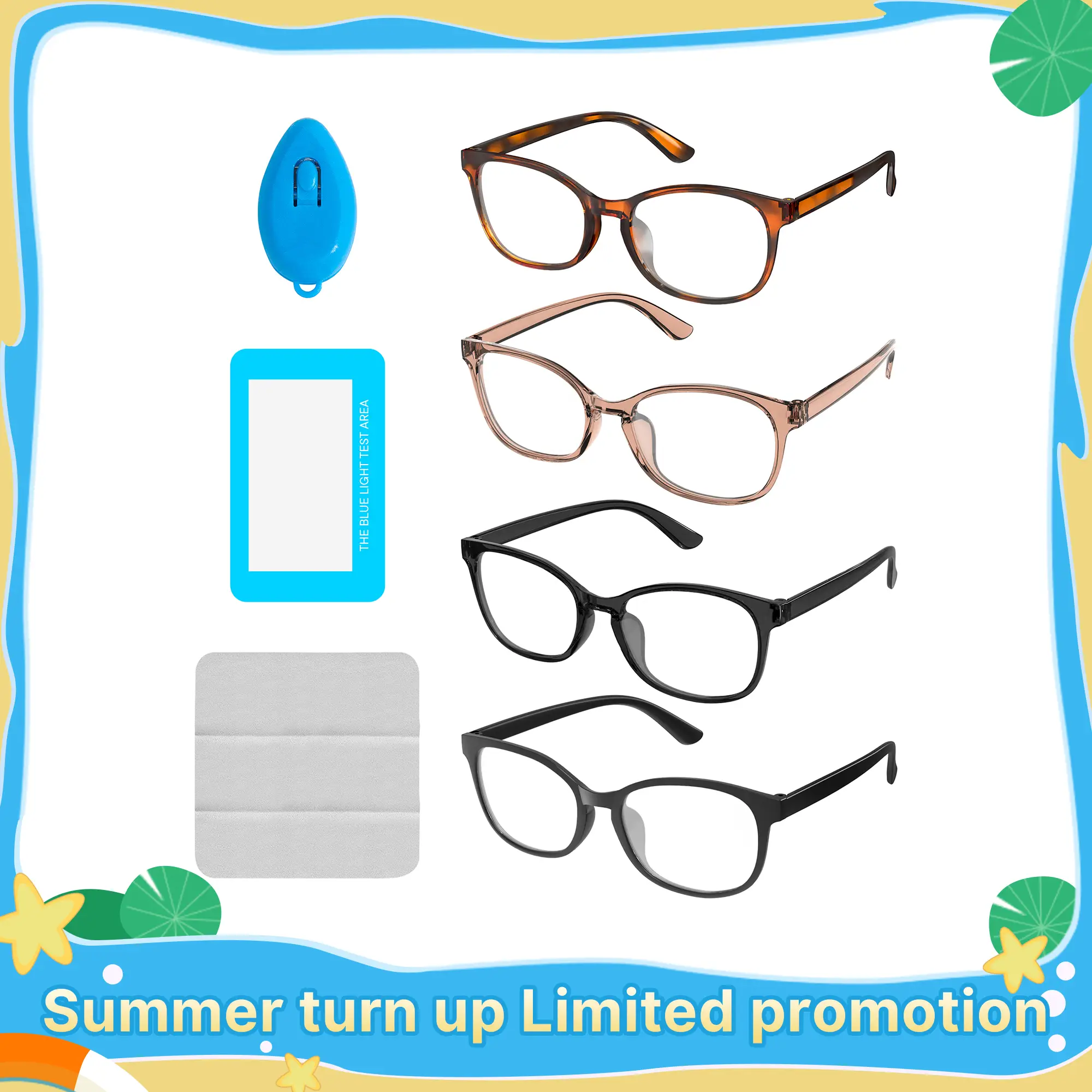 NEOISM Anti-blue Light Glasses for Women and Man, 4 Pack Square Blue Light Glasses for Work Student Daily, Computer Glass , Gift Men's Rectangle frame