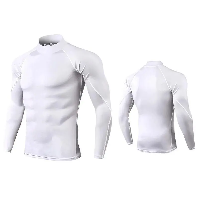 Men'sWorkoutCompressionShirtTurtleneckLongSleeveRashGuardGymBaseLayerAthleticUndershirtGearSportsShirt Men'sWorkoutCompressionShirtTurtleneckLongSleeveRashGuardGymBaseLayerAthleticUndershirtGearSportsShirt