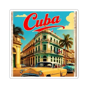 Cuba Travel Sticker - Planner Supplies, Traveler Notebook, Travel Laptop Accessories, Travel Suitcase