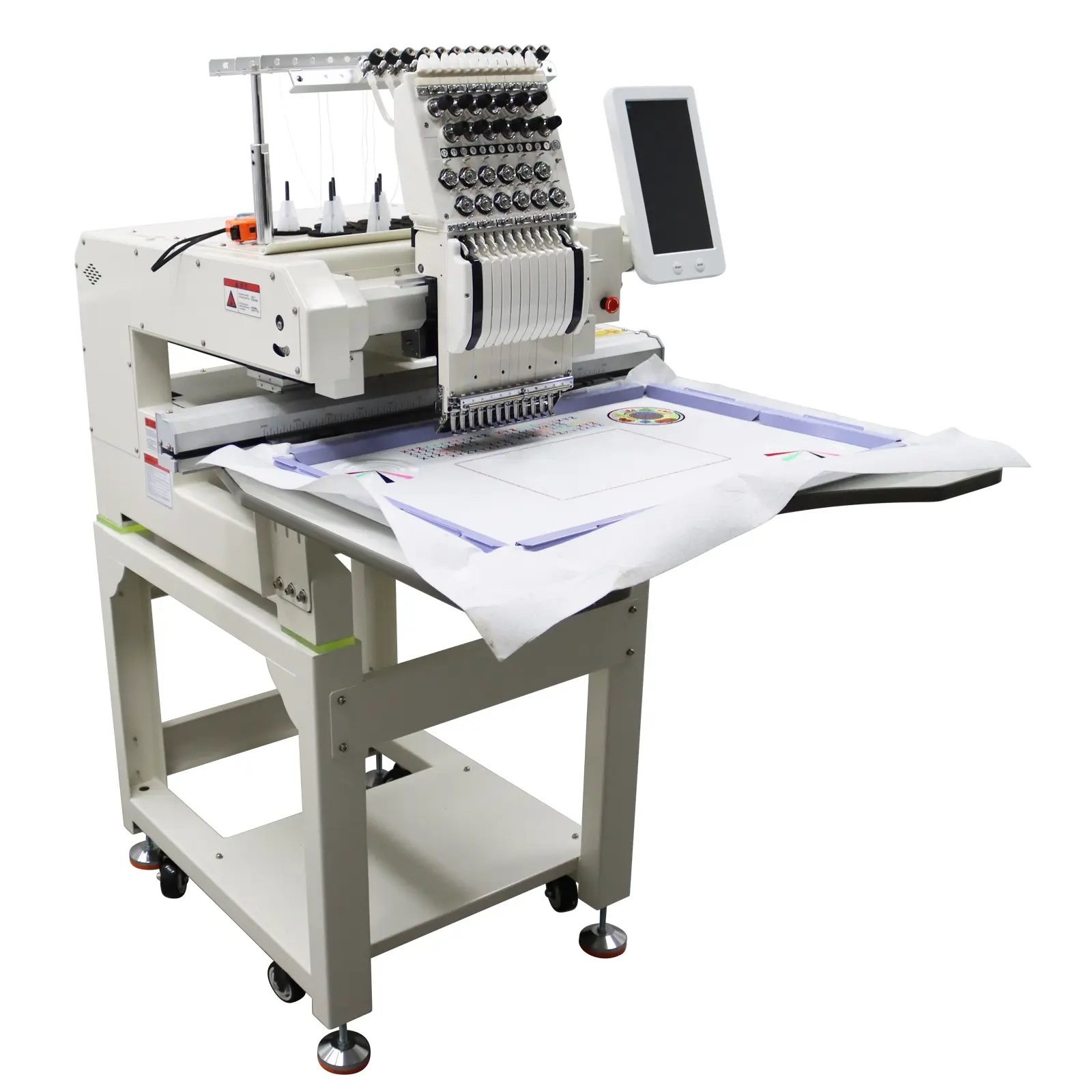 YOKOMA Single Head Automatic Vertical Computerized Sewing and Embroidery Machine with 12 Needles for DIY Personalized Projects