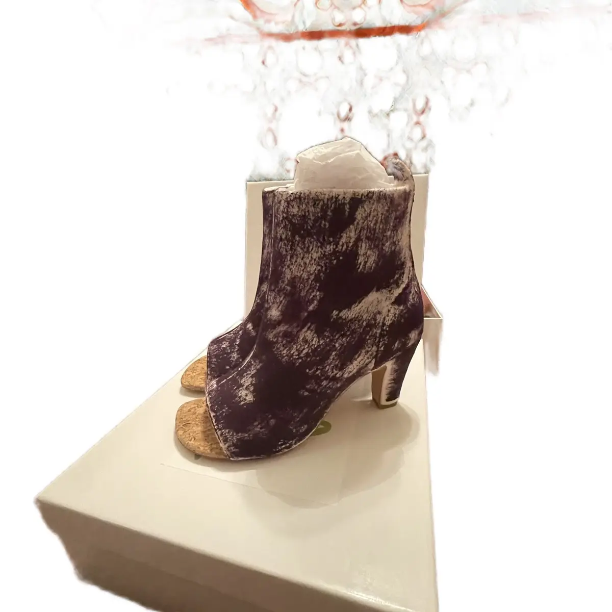 JB bamboo booties (Purple) Women’s Stylish heel