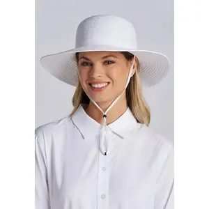 Shelly Lightweight Shapeable Travel Hat | White